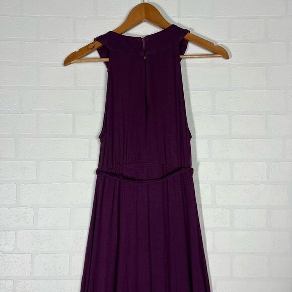 Motherhood Maternity Maxi Dress Size S Purple Beaded stretchy - Picture 11 of 14